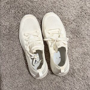 Women's Cream Athletic Shoes